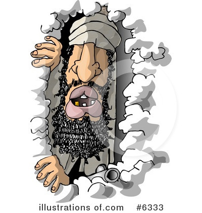 Royalty-Free (RF) Criminal Clipart Illustration by djart - Stock Sample #6333