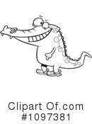 Crocodile Clipart #1097381 by toonaday