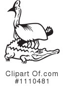 Crocodile Clipart #1110481 by Dennis Holmes Designs