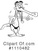 Crocodile Clipart #1110482 by Dennis Holmes Designs