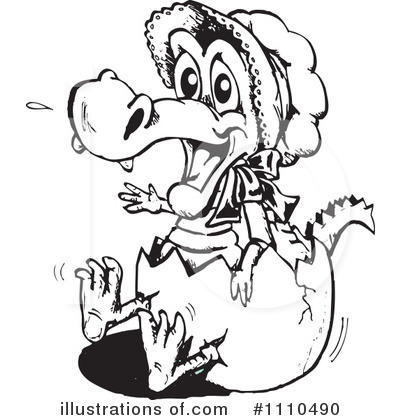 Crocodile Clipart #1110490 by Dennis Holmes Designs