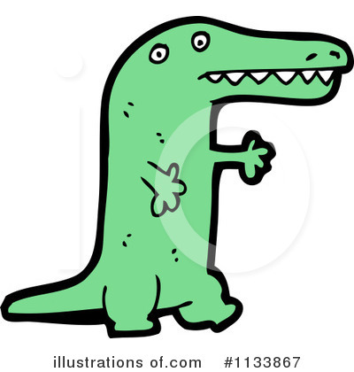 Royalty-Free (RF) Crocodile Clipart Illustration by lineartestpilot - Stock Sample #1133867