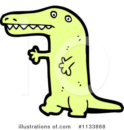 Royalty-Free (RF) Crocodile Clipart Illustration by lineartestpilot - Stock Sample #1133868