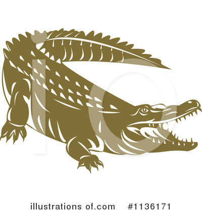 Crocodile Clipart #1136171 by patrimonio