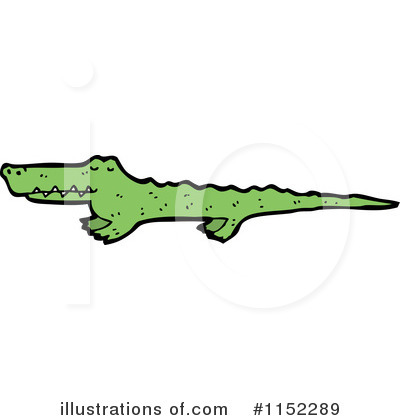 Royalty-Free (RF) Crocodile Clipart Illustration by lineartestpilot - Stock Sample #1152289