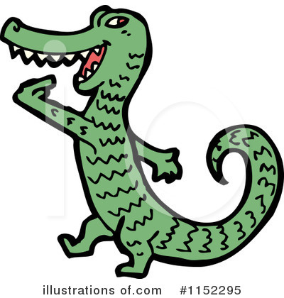 Royalty-Free (RF) Crocodile Clipart Illustration by lineartestpilot - Stock Sample #1152295