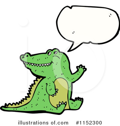 Royalty-Free (RF) Crocodile Clipart Illustration by lineartestpilot - Stock Sample #1152300