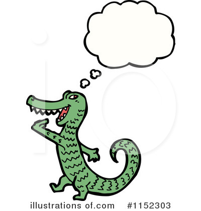 Royalty-Free (RF) Crocodile Clipart Illustration by lineartestpilot - Stock Sample #1152303