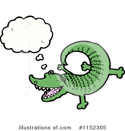 Royalty-Free (RF) Crocodile Clipart Illustration by lineartestpilot - Stock Sample #1152305