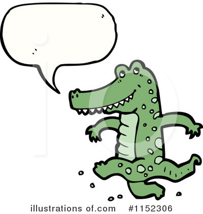 Royalty-Free (RF) Crocodile Clipart Illustration by lineartestpilot - Stock Sample #1152306