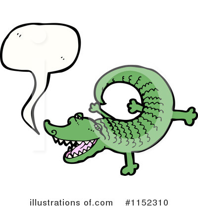 Royalty-Free (RF) Crocodile Clipart Illustration by lineartestpilot - Stock Sample #1152310