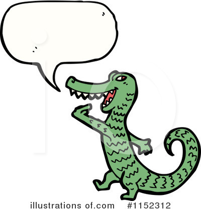 Royalty-Free (RF) Crocodile Clipart Illustration by lineartestpilot - Stock Sample #1152312