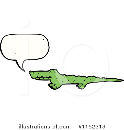 Royalty-Free (RF) Crocodile Clipart Illustration by lineartestpilot - Stock Sample #1152313