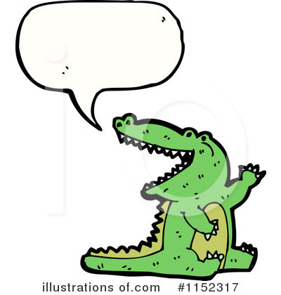 Royalty-Free (RF) Crocodile Clipart Illustration by lineartestpilot - Stock Sample #1152317