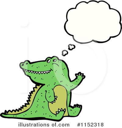 Royalty-Free (RF) Crocodile Clipart Illustration by lineartestpilot - Stock Sample #1152318