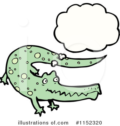 Royalty-Free (RF) Crocodile Clipart Illustration by lineartestpilot - Stock Sample #1152320