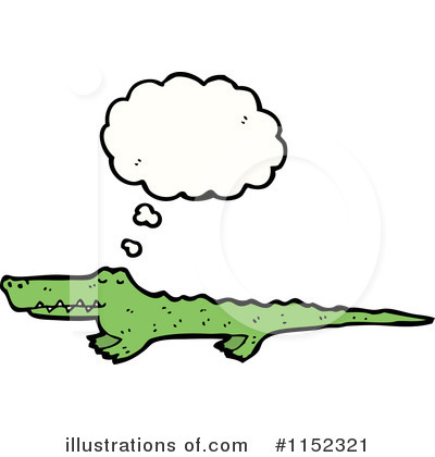 Royalty-Free (RF) Crocodile Clipart Illustration by lineartestpilot - Stock Sample #1152321