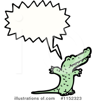 Royalty-Free (RF) Crocodile Clipart Illustration by lineartestpilot - Stock Sample #1152323
