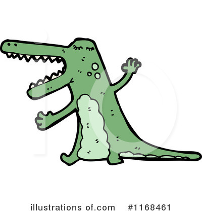 Royalty-Free (RF) Crocodile Clipart Illustration by lineartestpilot - Stock Sample #1168461