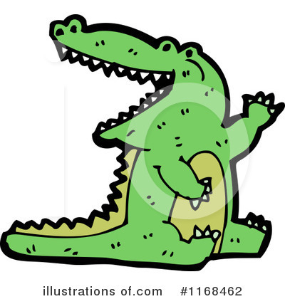 Royalty-Free (RF) Crocodile Clipart Illustration by lineartestpilot - Stock Sample #1168462