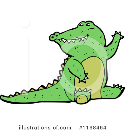 Royalty-Free (RF) Crocodile Clipart Illustration by lineartestpilot - Stock Sample #1168464
