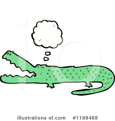 Royalty-Free (RF) Crocodile Clipart Illustration by lineartestpilot - Stock Sample #1168468