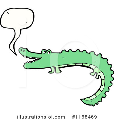 Royalty-Free (RF) Crocodile Clipart Illustration by lineartestpilot - Stock Sample #1168469