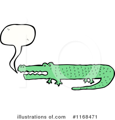 Royalty-Free (RF) Crocodile Clipart Illustration by lineartestpilot - Stock Sample #1168471