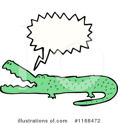 Royalty-Free (RF) Crocodile Clipart Illustration by lineartestpilot - Stock Sample #1168472