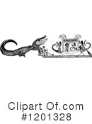 Crocodile Clipart #1201328 by Prawny Vintage
