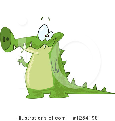 Royalty-Free (RF) Crocodile Clipart Illustration by yayayoyo - Stock Sample #1254198
