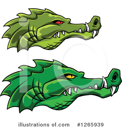 Royalty-Free (RF) Crocodile Clipart Illustration by Vector Tradition SM - Stock Sample #1265939