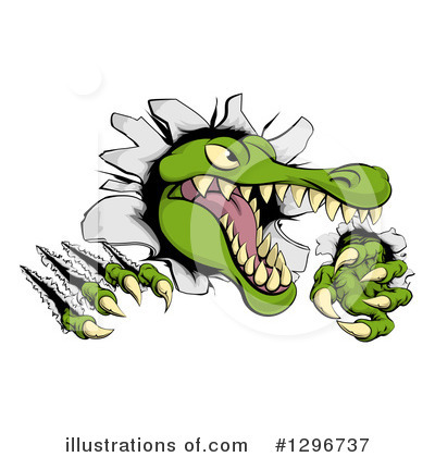 Alligator Clipart #1296737 by AtStockIllustration