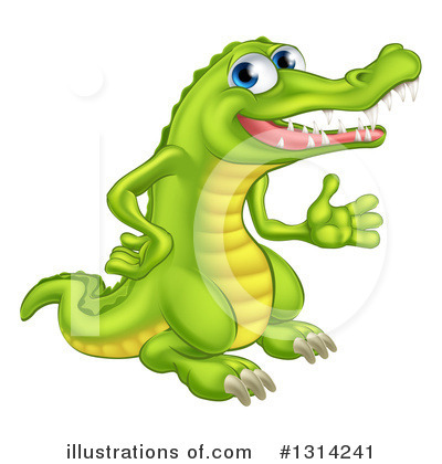 Alligator Clipart #1314241 by AtStockIllustration