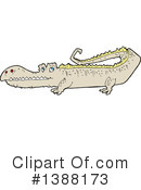 Crocodile Clipart #1388173 by lineartestpilot