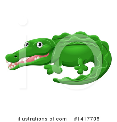 Alligator Clipart #1417706 by AtStockIllustration