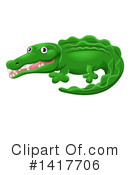 Crocodile Clipart #1417706 by AtStockIllustration