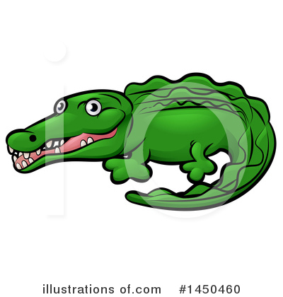 Alligator Clipart #1450460 by AtStockIllustration