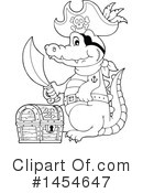 Crocodile Clipart #1454647 by visekart