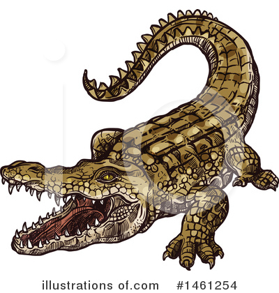 Crocodile Clipart #1461254 by Vector Tradition SM