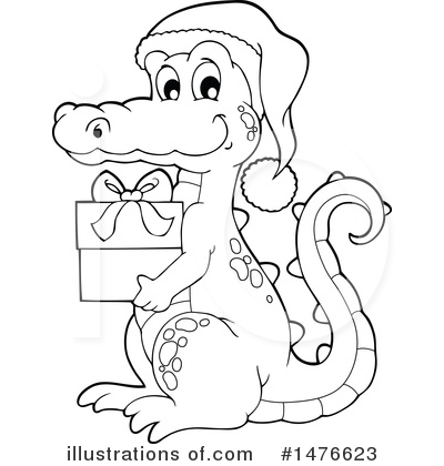 Royalty-Free (RF) Crocodile Clipart Illustration by visekart - Stock Sample #1476623