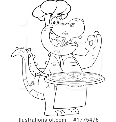 Royalty-Free (RF) Crocodile Clipart Illustration by Hit Toon - Stock Sample #1775476