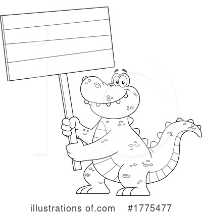 Royalty-Free (RF) Crocodile Clipart Illustration by Hit Toon - Stock Sample #1775477