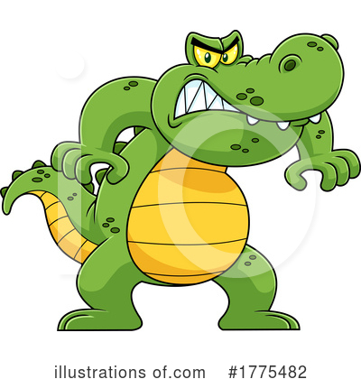 Crocodile Clipart #1775482 by Hit Toon