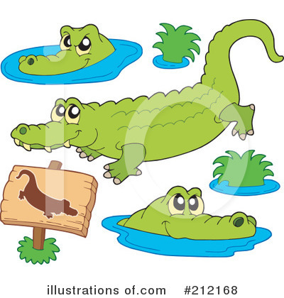 Crocodile Clipart #212168 by visekart