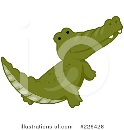 Royalty-Free (RF) Crocodile Clipart Illustration by BNP Design Studio - Stock Sample #226428
