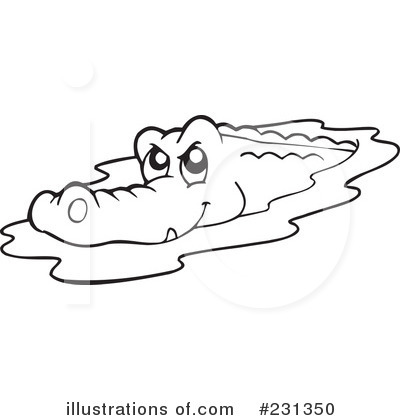 Crocodile Clipart #231350 - Illustration by visekart