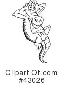 Crocodile Clipart #43026 by Dennis Holmes Designs