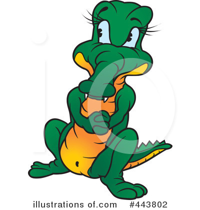 Royalty-Free (RF) Crocodile Clipart Illustration by dero - Stock Sample #443802