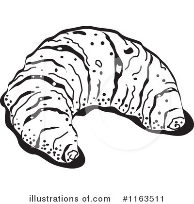 Royalty-Free (RF) Croissant Clipart Illustration by Andy Nortnik - Stock Sample #1163511